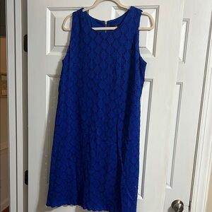 Ronni Nicole Blue Sleeveless Lined Dress Size 16